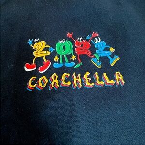 COACHELLA 2022 Official Black Hooded Sweat Shirt Medium